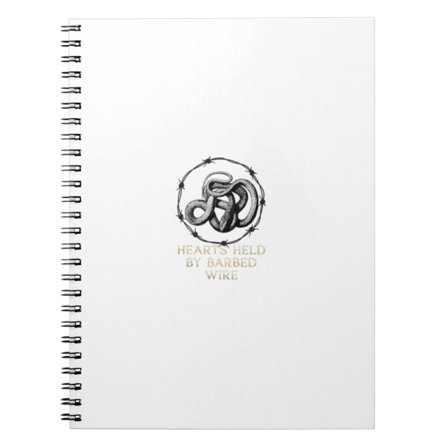 Coeurs détenus par Carnet à fil Barbed (Devant)