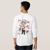 Coeurs détenus par Sweatshirt de fil barbelé