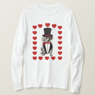 Coeurs en feu pour vous Poodle Ladies TShirt