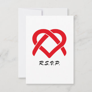 Coeurs entrelacés RSVP