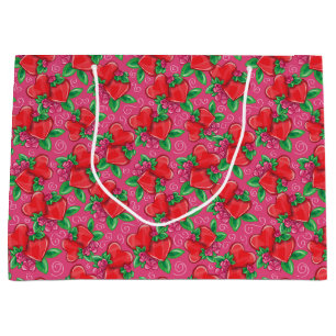 Coeurs et aimer Grand sac cadeau