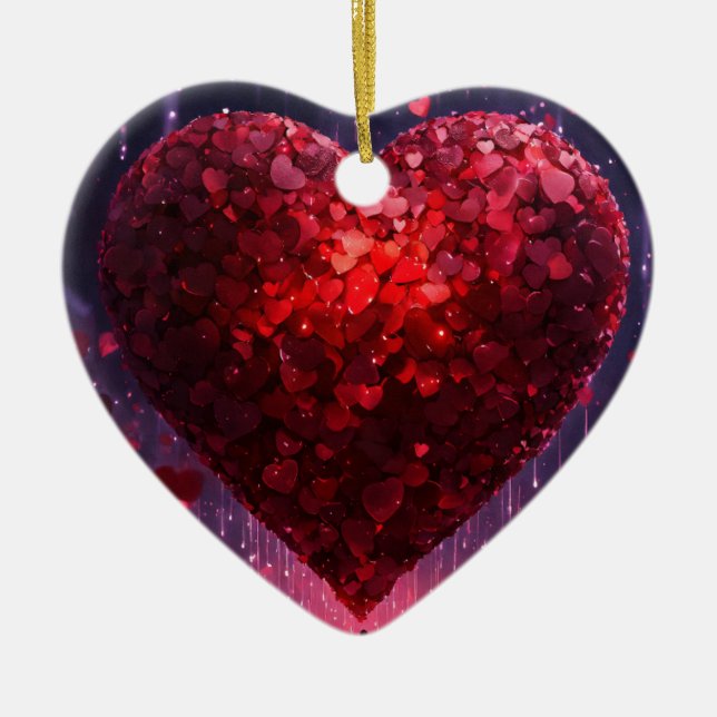 Coeurs et amour Ornement (Devant)