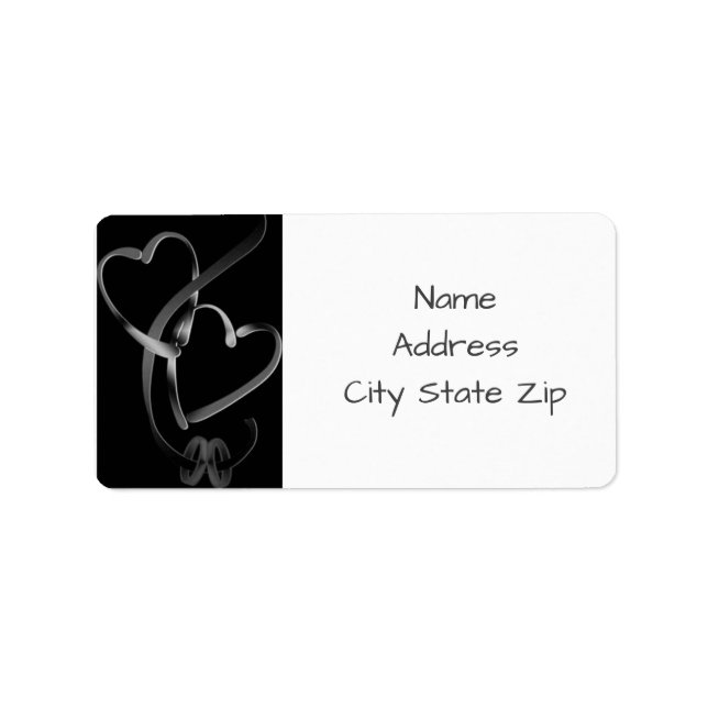 ***COEURS ET ANNEAUX MARIAGES**** ÉTIQUETTE DE ADR (Devant)
