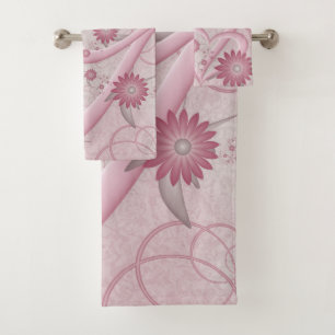 Coeurs et fleurs Abstraits roses Aimer l'art fract