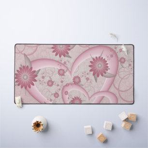 Coeurs et fleurs Abstraits roses Aimer l'art fract