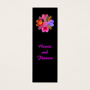 Coeurs et fleurs, signet