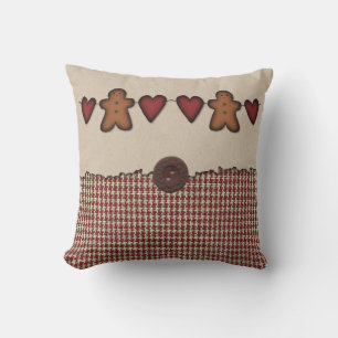 Coeurs Et Pain D'Épice Hommes Coussin