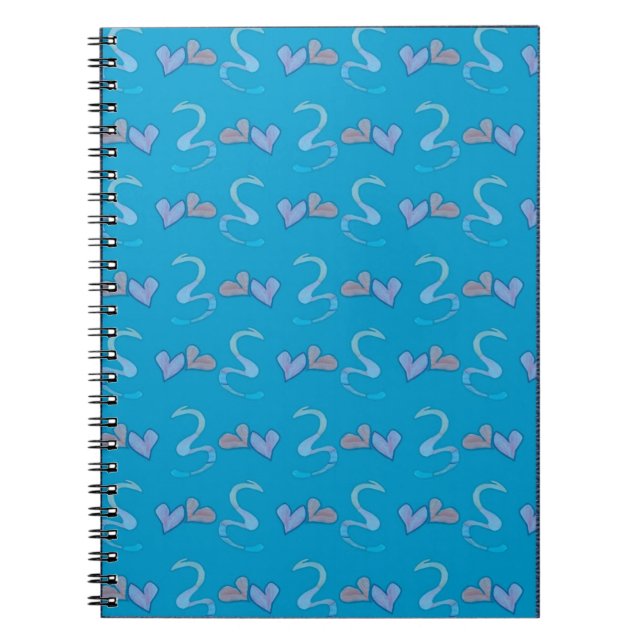 Coeurs et serpents Carnets bleus Motifs (Devant)