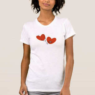 Coeurs et T-shirt de stéthoscope