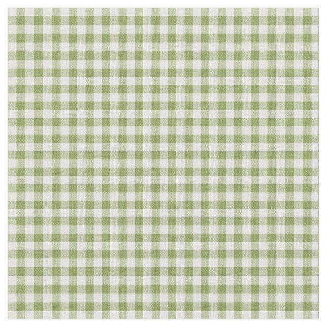 Coeurs et tissu de guingan de contrôle de vert de (Fermer)