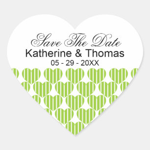 Coeurs Gratuits Vertes Économisez Les Stickers Dat