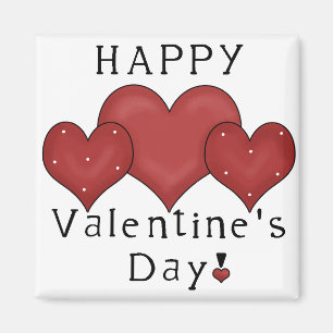 Coeurs Heureuses Saintes-Valentin D7 - Aimant frig