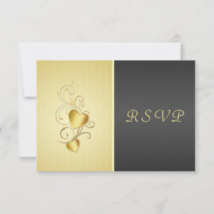 Coeurs jointifs d'or RSVP