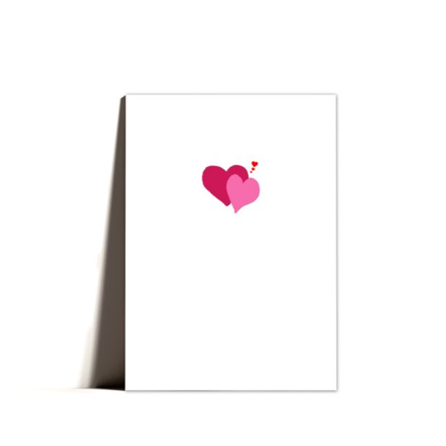 Coeurs mini doux mignonette Carte Saint Valentin (Créateur téléchargé)