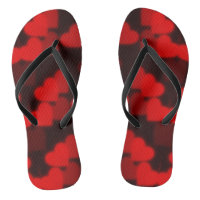 coeurs oxblood tongs flops chaussures sandales