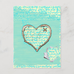 Coeurs papier Carte postale