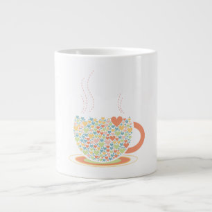 Coeurs personnalisés Tea-Coffee Mug imprimé
