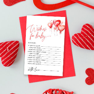 Coeurs Petite Amoureuse Voeux pour la carte bébé