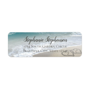 Coeurs pittoresques dans l'adresse de mariage de