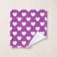 Coeurs polka blanc sur Cactus violet Fleur violet