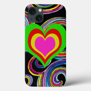 Coeurs rétro ~ iPad Plastique 2/3/4 Coque