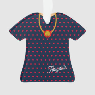 Coeurs Robe Motif et Pendentif Noël TShirt