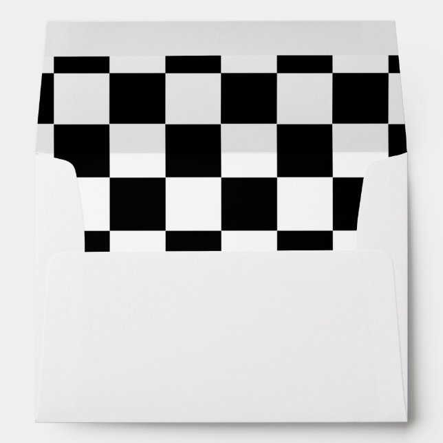 Coeurs Rockabilly et Enveloppe Mariage Rose (Dos (Bas))