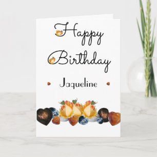 Coeurs rose Bonne carte de voeux d'anniversaire