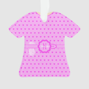 Coeurs roses Ceinturé Robe Lilac molle Figurine