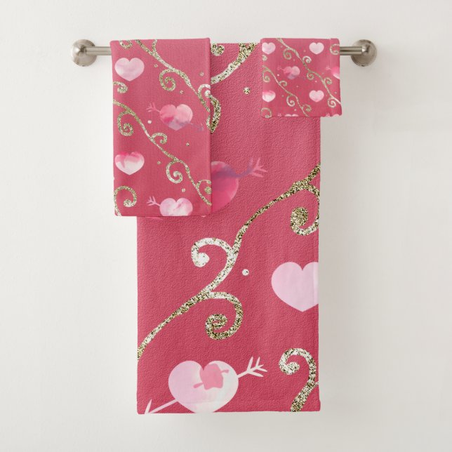 Coeurs roses Hot rose Parties scintillant Motif De (En situation)