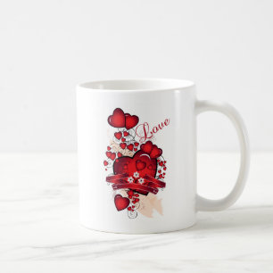 Coeurs rouges amour Mug