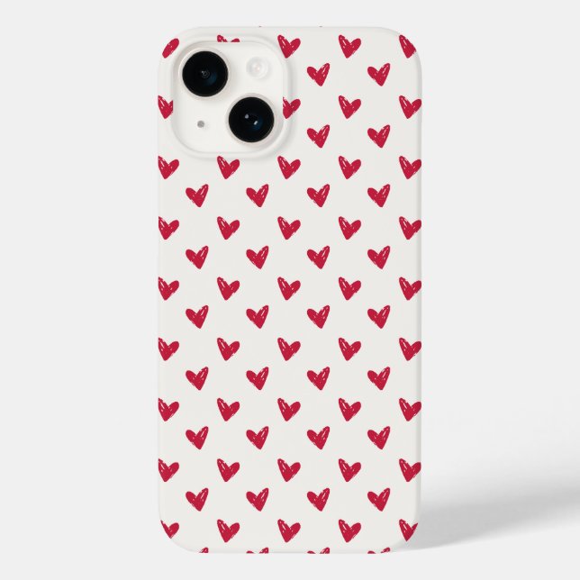 Coeurs rouges, Saint Valentin iPhone / coque ipad (Verso)