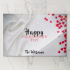 Coeurs rouges sur un Set de table de Saint Valenti