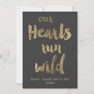 Coeurs sauvages Carte postale Saint Valentin
