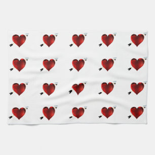 Coeurs Serviettes de cuisine