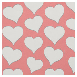 Coeurs tissu rose amour Les tissus de Valentine