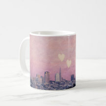 Coeurs vintages San Francisco Skyline Mug
