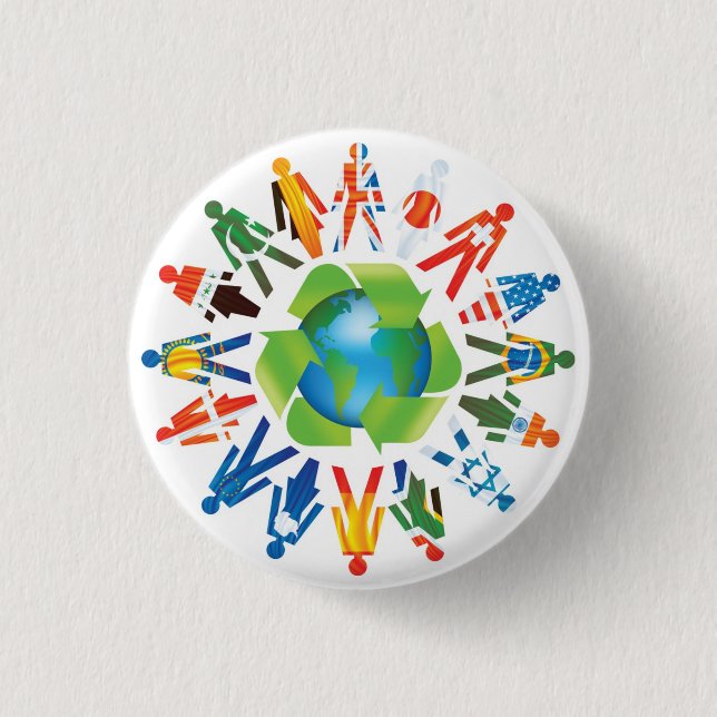 Coexist 1 Inch Round Button (Front)