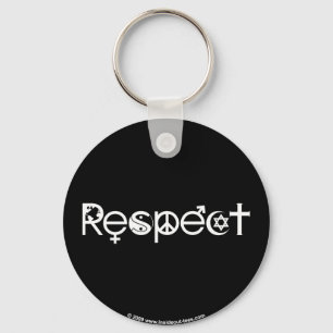 Coexist with Respect - Peace Kindness & Tolerance Keychain