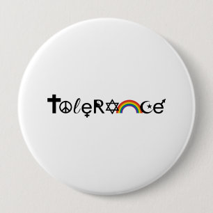 COEXIST WITH TOLERANCE -.png 4 Inch Round Button