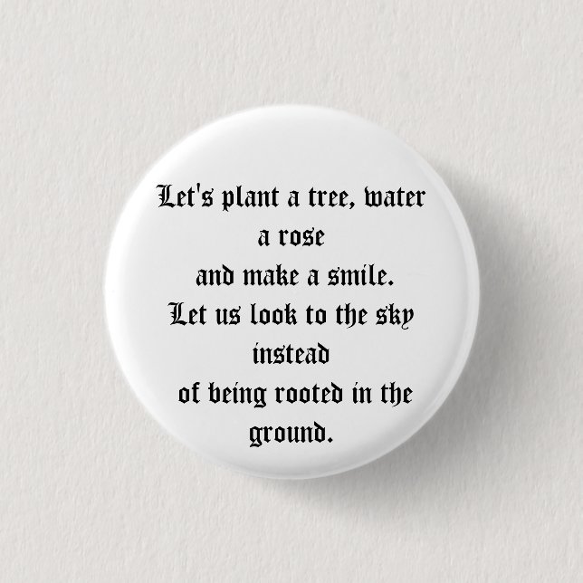 Coexistence 1 Inch Round Button (Front)