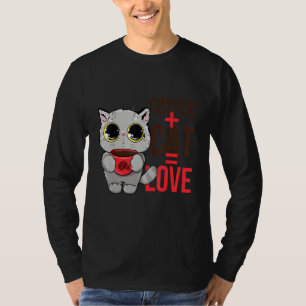 Coffe And Cat Love Cute Kitty T-Shirt