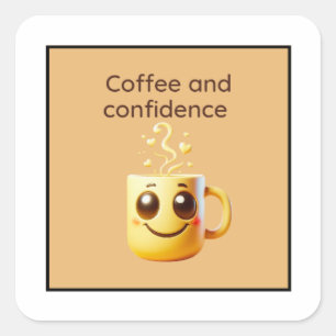 Coffe And Confidence Sticker