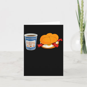 Coffe And Hamburger Bacon Egg Ny Retro Vintage Gra Card