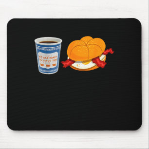 Coffe And Hamburger Bacon Egg Ny Retro Vintage Gra Mouse Pad