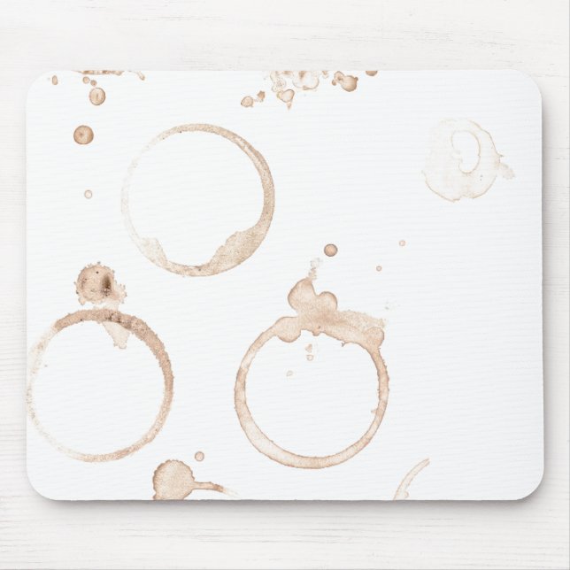 Coffe cup coffee stain throw pillow mouse pad (Front)