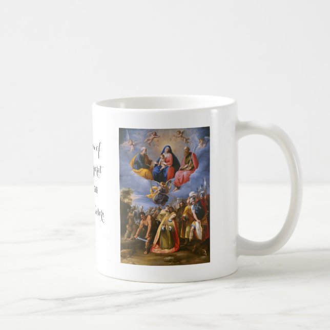 coffe cup of saint margaret, vintage art (Right)