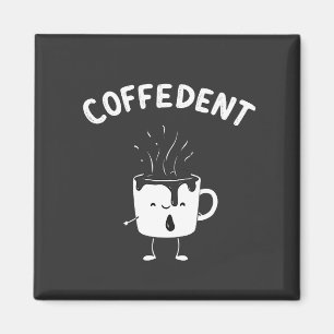 Coffedent Funny Kawaii Caffeine Cup Lovers Magnet
