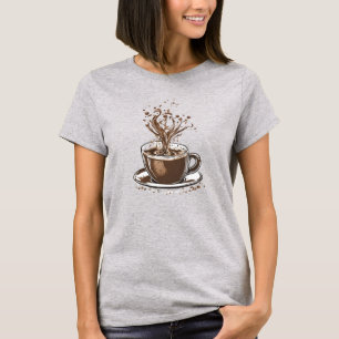 Coffee 2 caffeine, java, beverage, brew, espresso T-Shirt