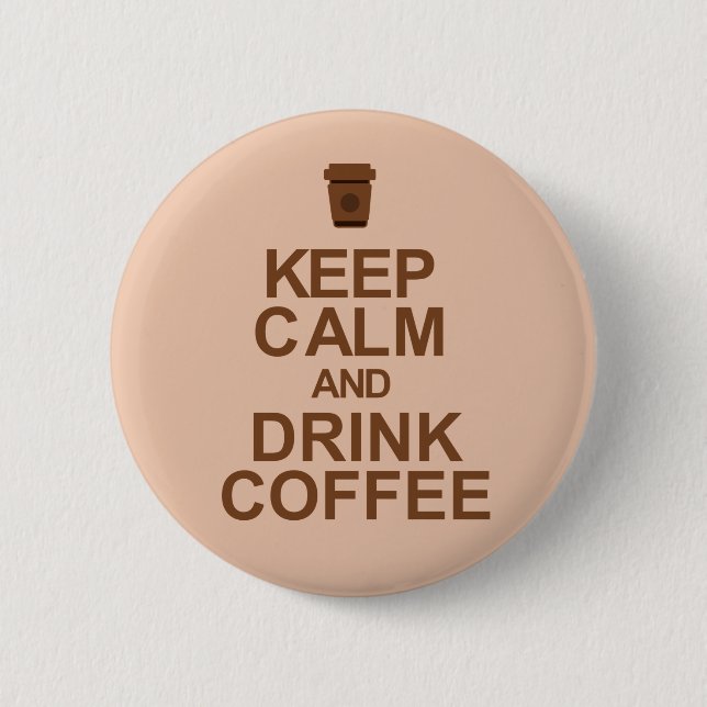 Coffee 2 Inch Round Button (Front)